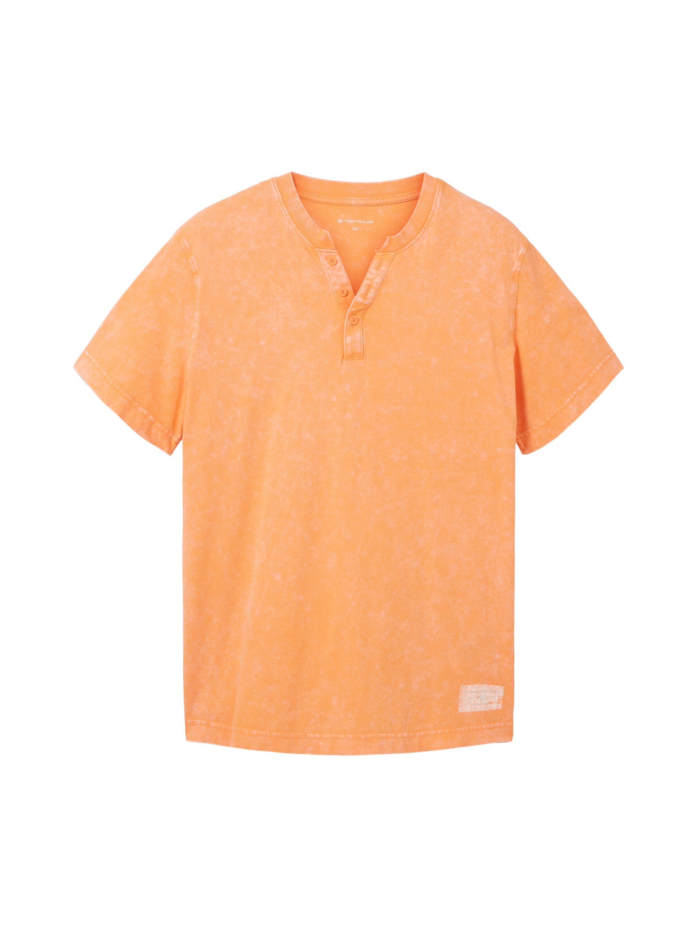 TOM TAILOR Shirt 'Serafino' in Orange: front