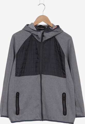 CMP Sweatshirt & Zip-Up Hoodie in 4XL in Grey: front
