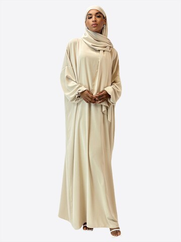 Robe Elara en beige : devant