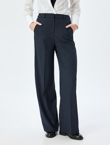 Koton Wide Leg Hose in Blau: Vorderseite