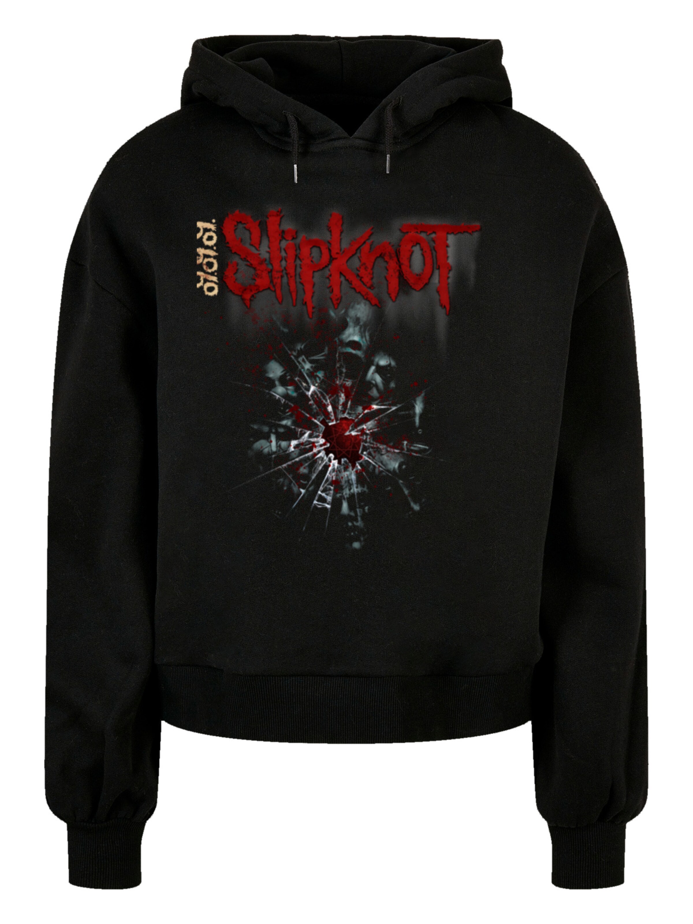 F4NT4STIC Sweatshirt 'Slipknot' in Zwart: voorkant