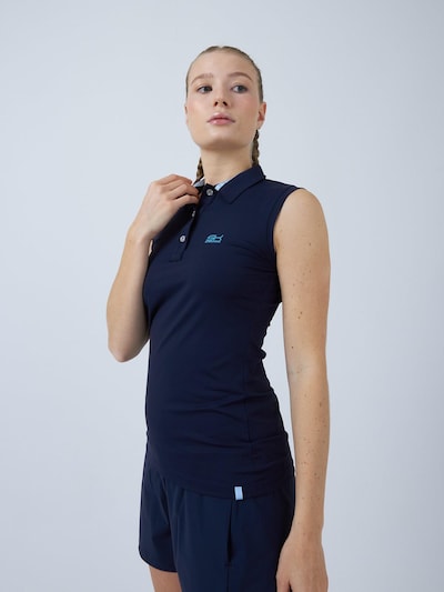 SPORTKIND Funktionsshirt 'Ärmelloses Poloshirt'‌‌‌‌ in navy, Produktansicht