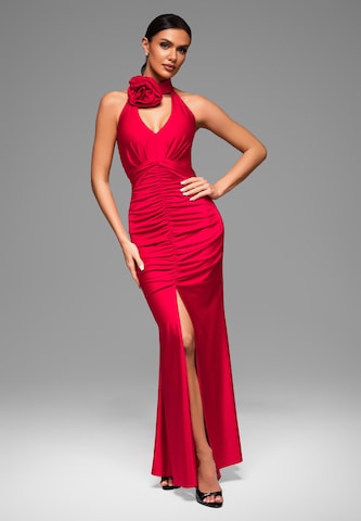 Ombre Kleid in Rot