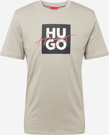 HUGO Red T-shirt 'Dalpaca' i beige: framsida