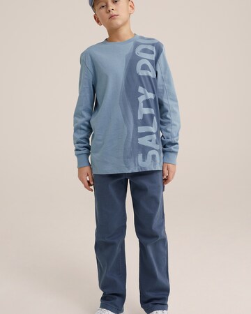 WE Fashion Shirt in Blauw