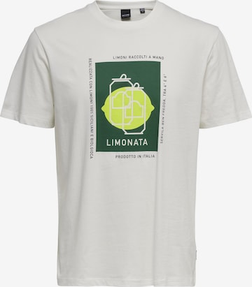 Only & Sons T-Shirt 'Ike' in Weiß: predná strana