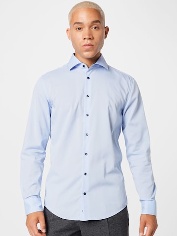 SEIDENSTICKER Slim fit Business Shirt in Blue: front