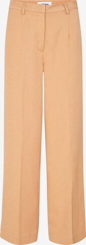 Loosefit Pantalon à plis minimum en orange : devant