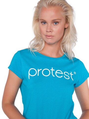 PROTEST Shirt 'CLASSIC LOGO T-SHIRT' in Blauw