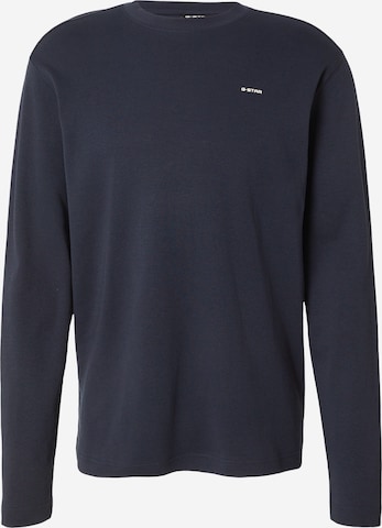 G-STAR T-shirt 'True' i blå: framsida