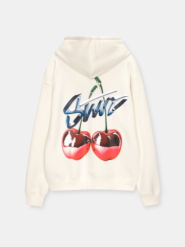 Pull&Bear Sweatshirt in Weiß