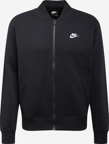 Nike Sportswear Sweat jacket in Black: front