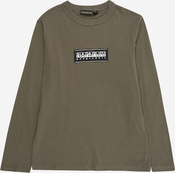 NAPAPIJRI Футболка 'K S-CHAMOIS' в Зеленый: спереди