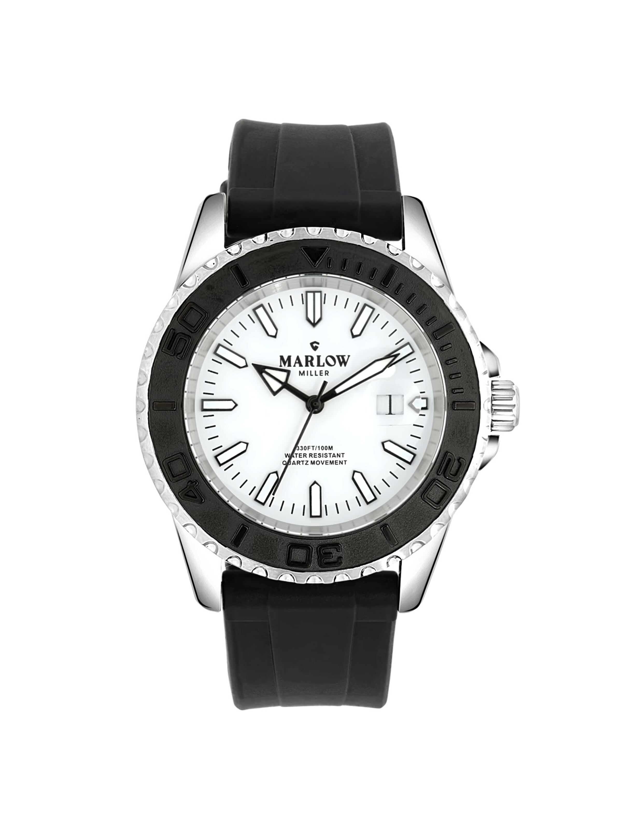 Lucardi Analog watch 'Statement' in Black: front