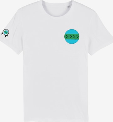AFROZAN Shirt 'CAPRA-EARTH' in White: front