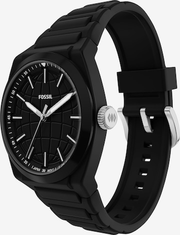 FOSSIL Analoginen kello 'Everett' värissä musta: etupuoli