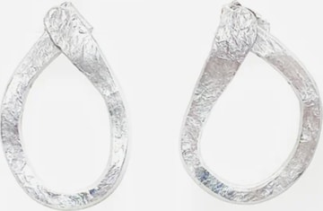 d'ecolife Essentials Earrings 'Drop' in Silver: front