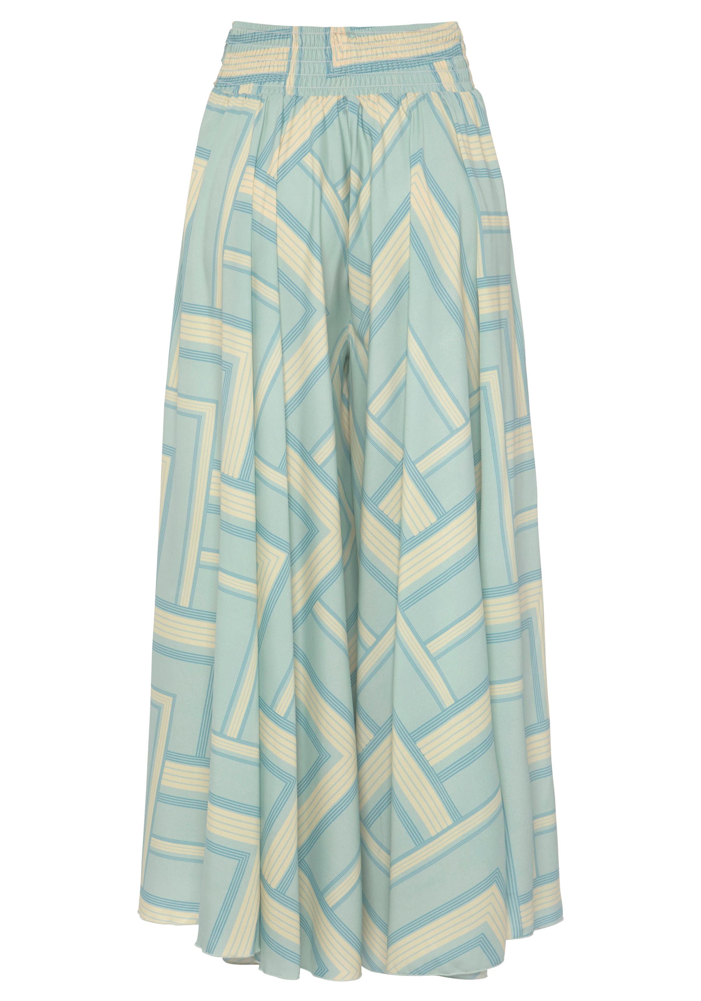 LASCANA Wide leg Παντελόνι σε πράσινο: μπροστά