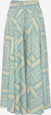 LASCANA Wide leg Pants in Green: front