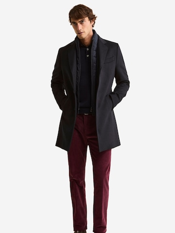 Il Lanificio Winter Coat in Blue: front