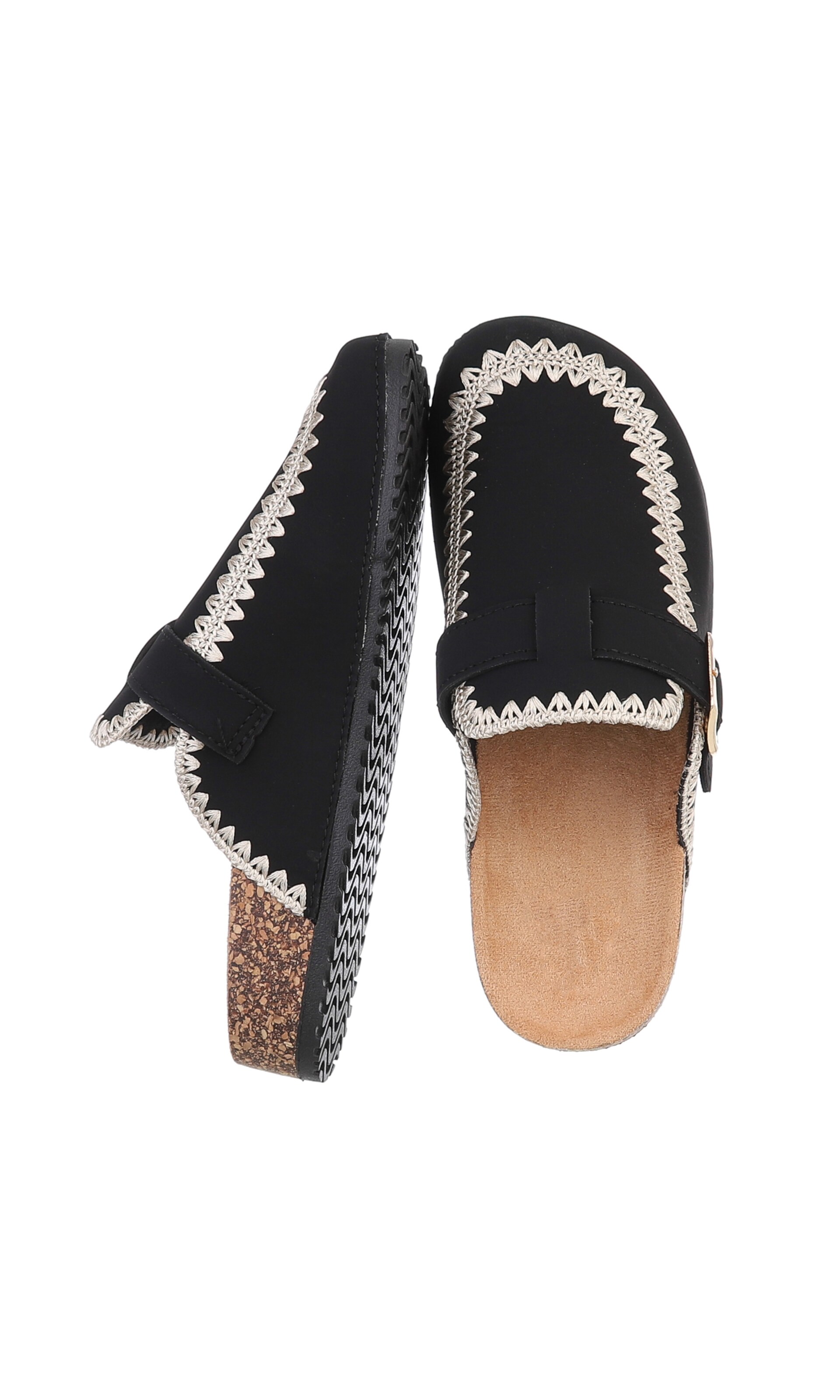 Ital-Design Pantolette in Schwarz