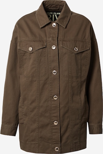 River Island Veste mi-saison en kaki, Vue avec produit
