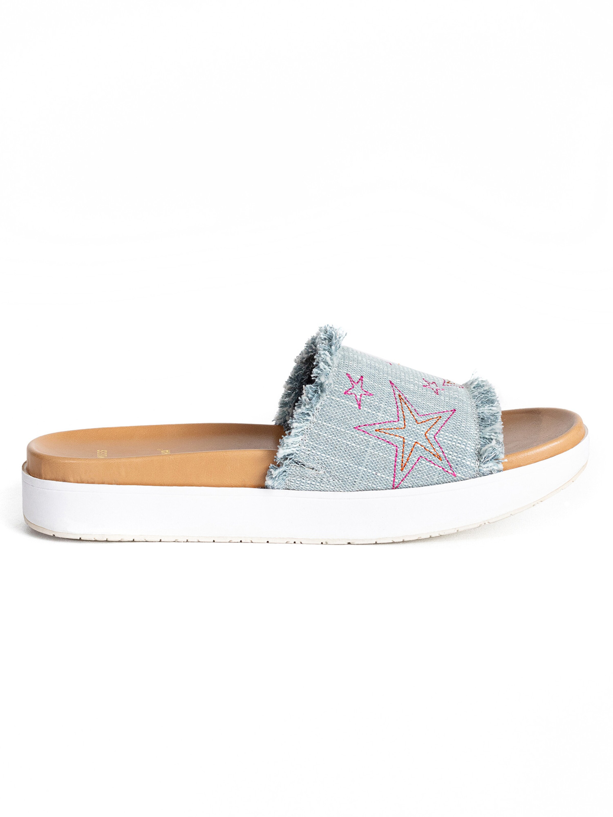 Mule 'Abbey' Minnetonka en bleu