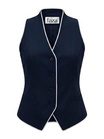 Faza Atelier Suit Vest 'Aurora' in Blue: front
