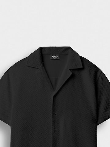 Burocs Regular fit Button Up Shirt in Black