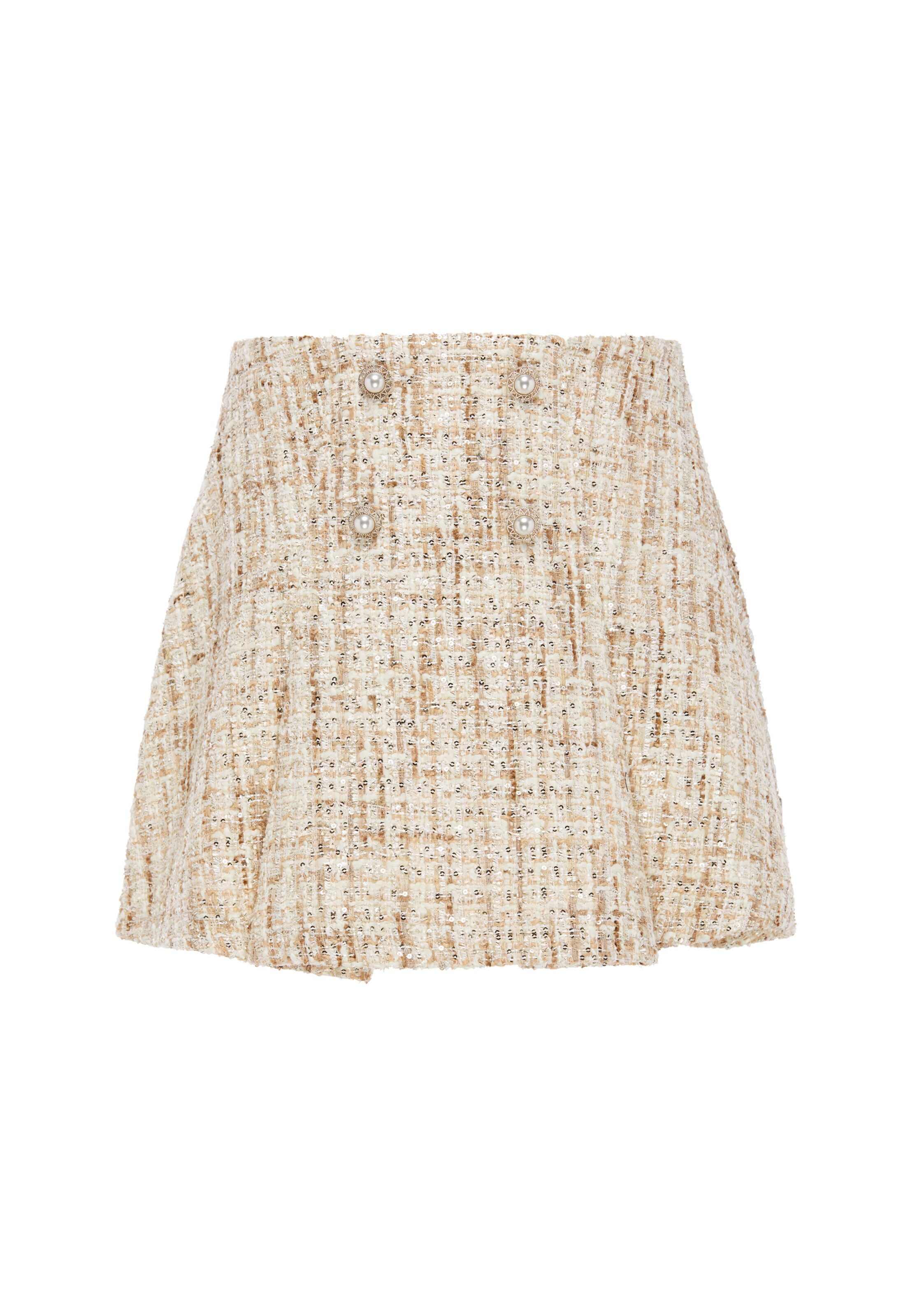 Jupe 'Festive' faina en beige : devant
