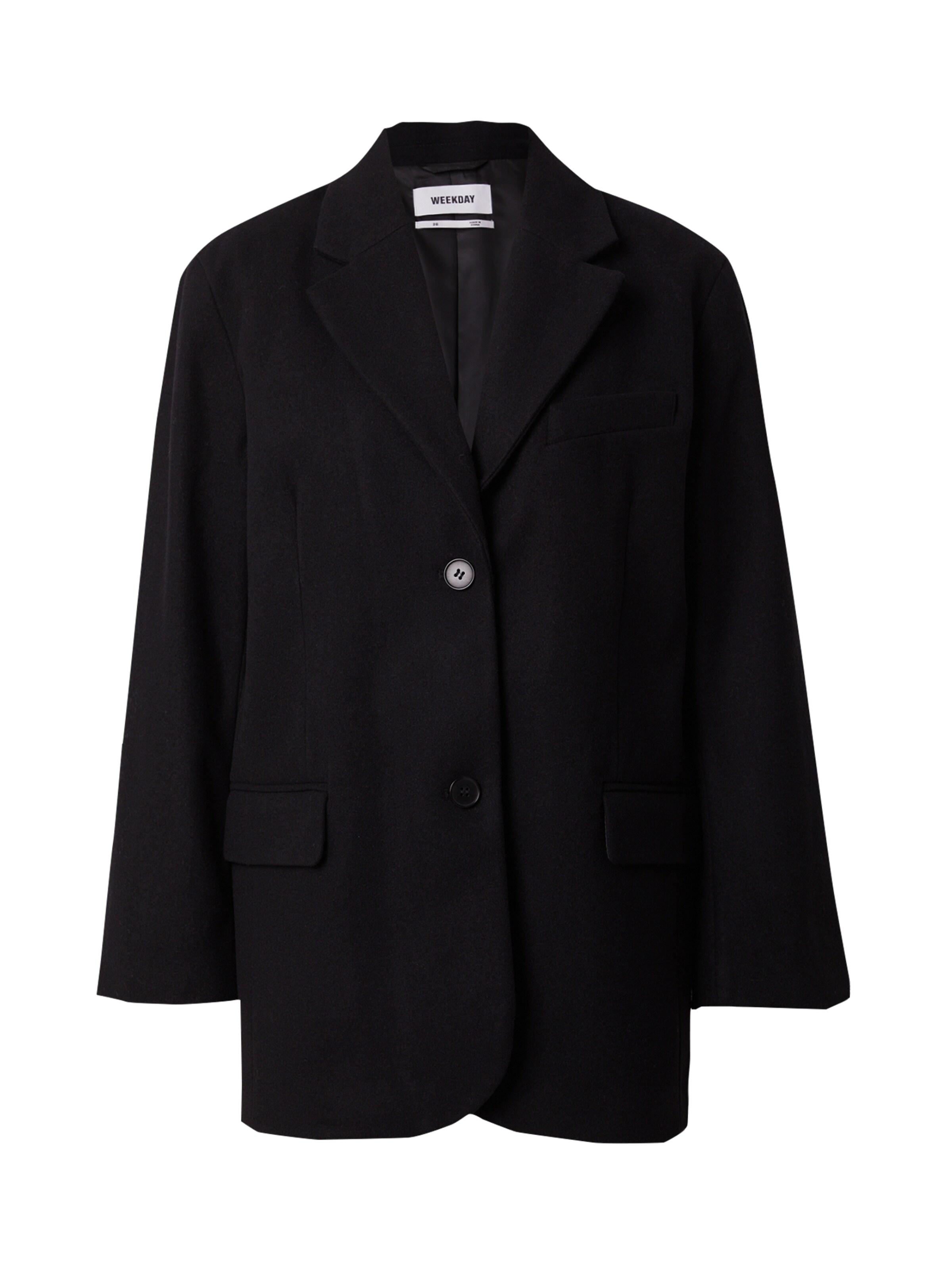 WEEKDAY Blazer in Schwarz: Vorderseite