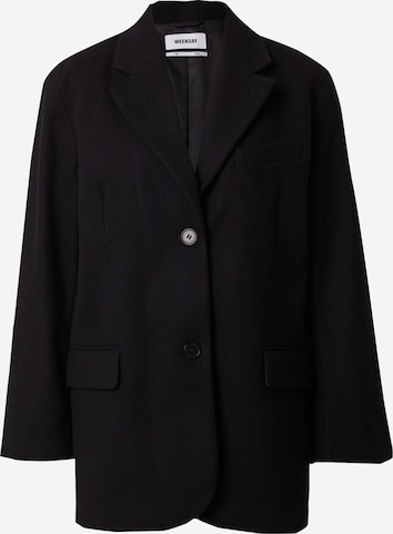 WEEKDAY Blazer in Black: front