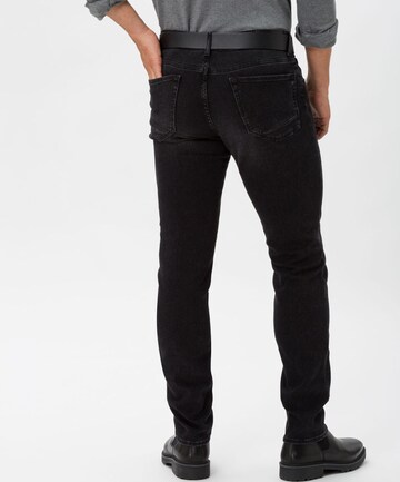BRAX Slimfit Jeans 'Chuck' in Schwarz: zadná strana