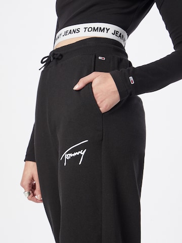 Effilé Pantalon Tommy Jeans en noir