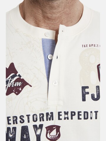 Sweat-shirt ' Fionn ' Jan Vanderstorm en blanc