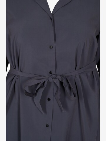 Zizzi Shirt Dress in Blue