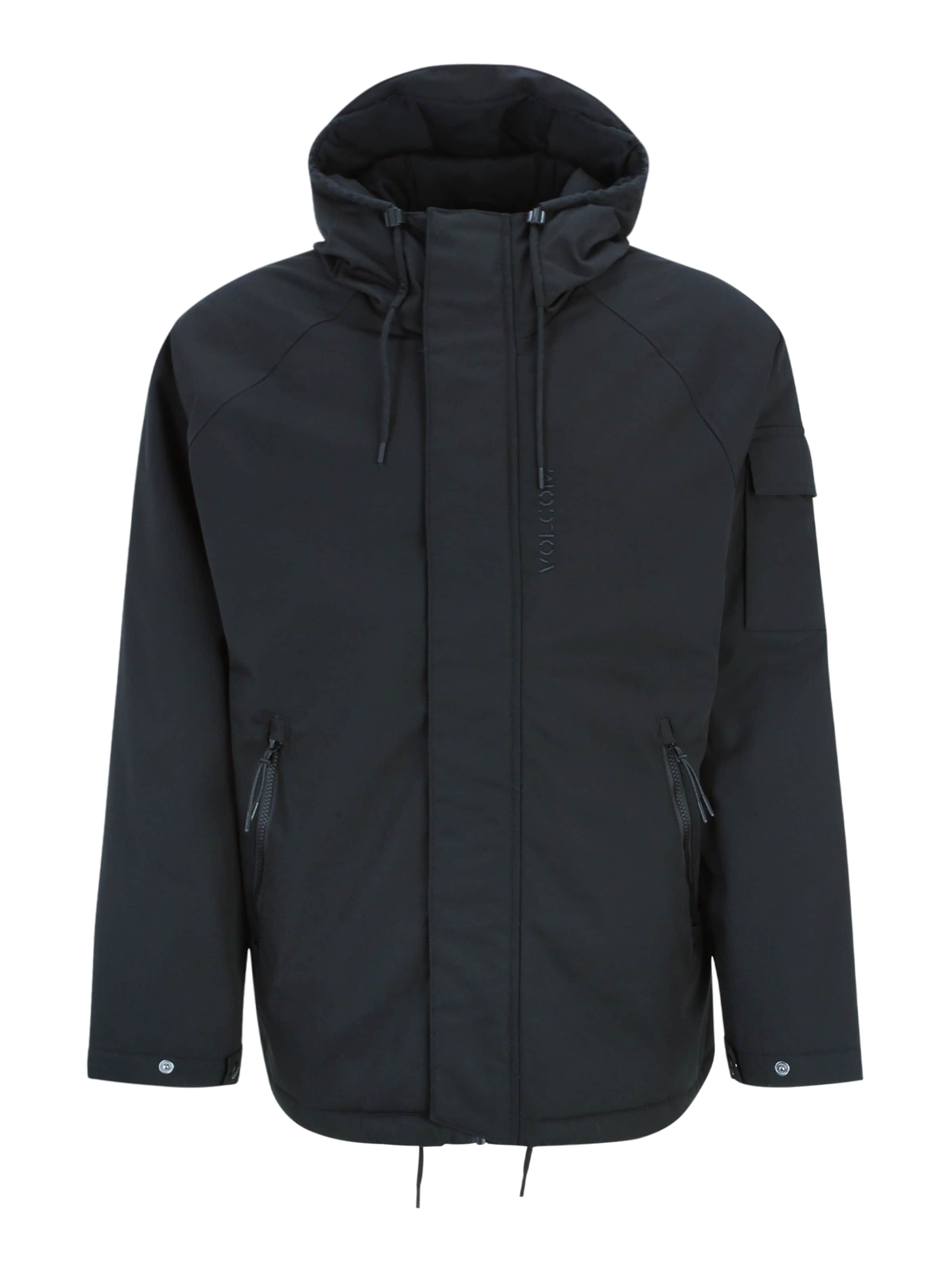 Volcom Jacke 'STOKE STONE II' in Schwarz: Vorderseite
