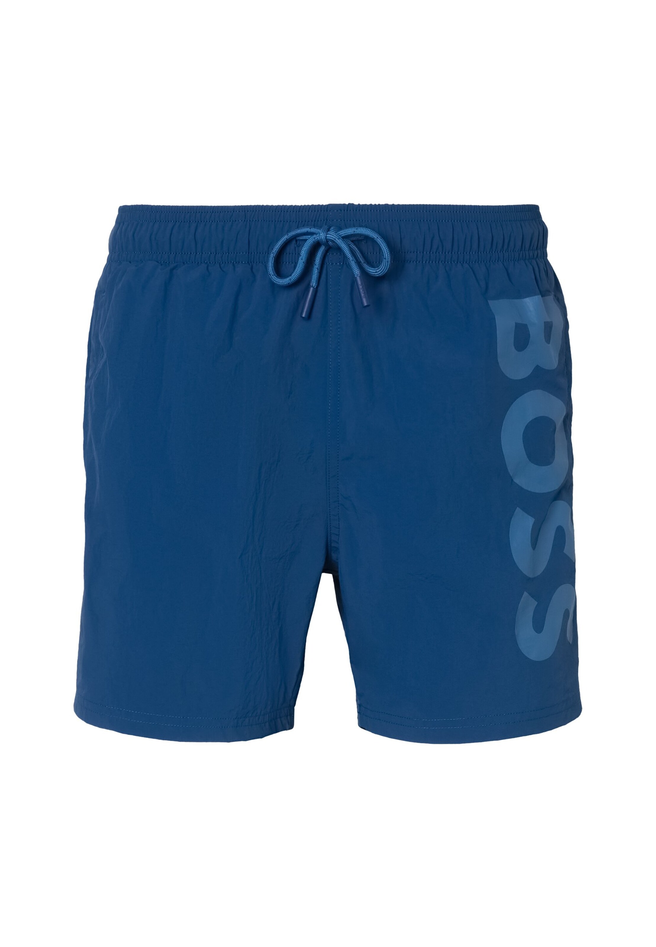 BOSS - Calções de banho 'Octopus' em azul: frente