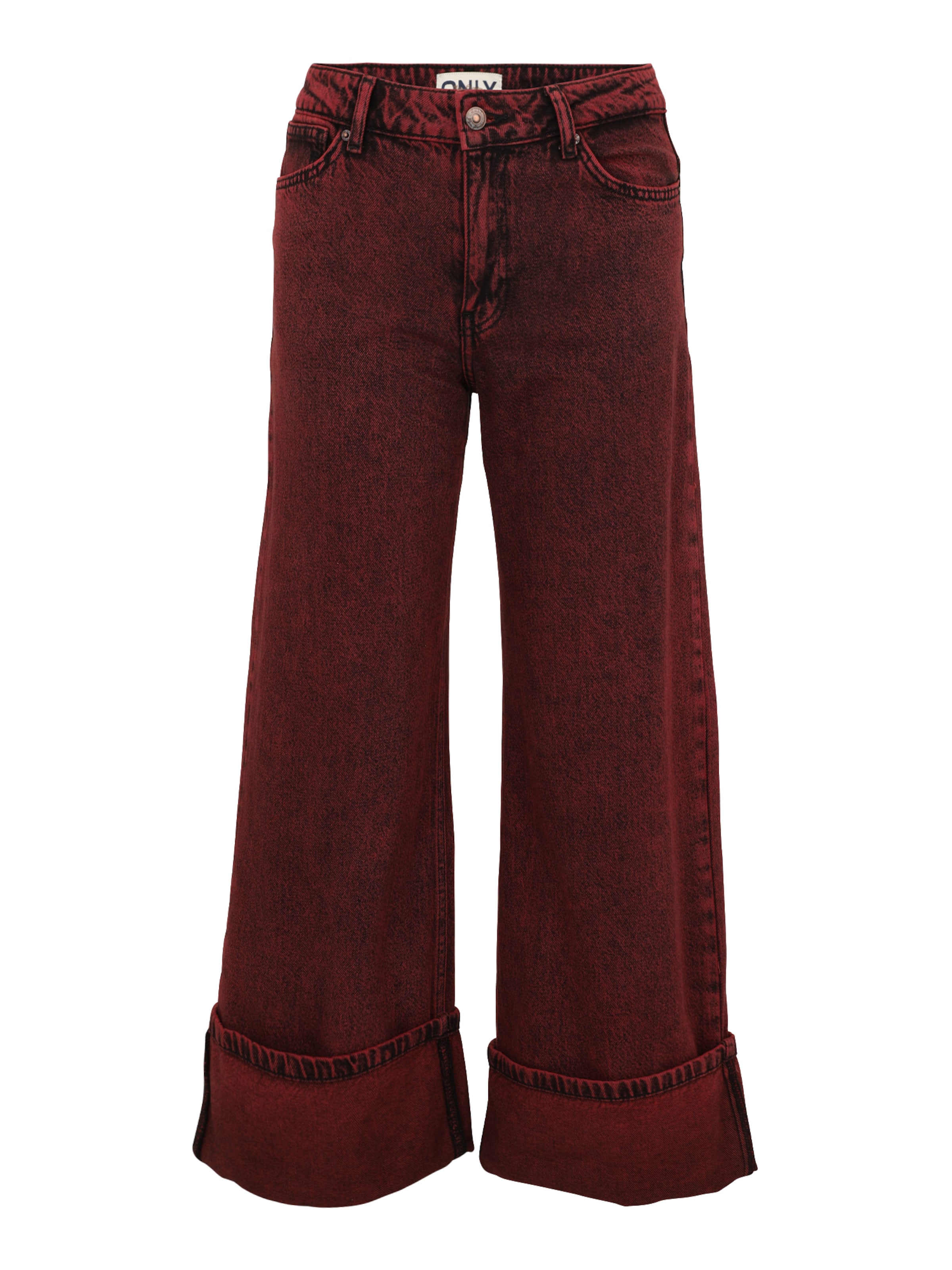 Only Petite Wide Leg Jeans 'ONLMADISON-SOPH' i rød: forside
