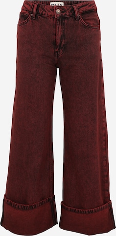 Only PetiteWide Leg/ Široke nogavice Traperice 'ONLMADISON-SOPH' - crvena boja: prednji dio