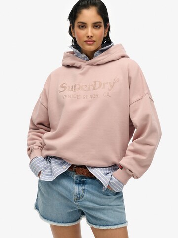 Sweat-shirt 'Venue' Superdry & Co en violet : devant