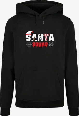 Merchcode Sweatshirt 'Santa Squad' in Zwart: voorkant