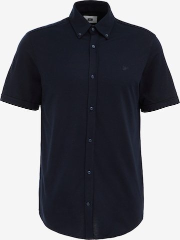 Coupe slim Chemise WE Fashion en bleu : devant