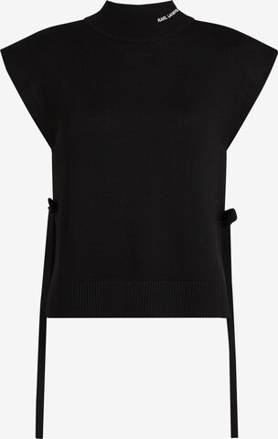 Karl Lagerfeld Top w kolorze czarny: przód