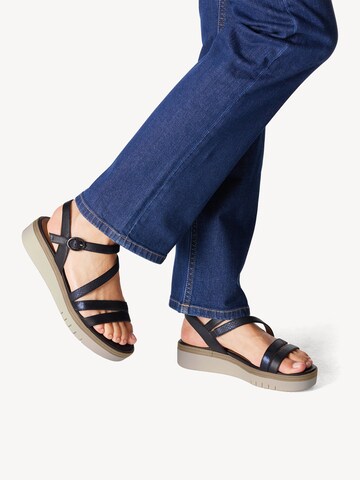 Tamaris Sandale in Blau