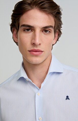 Coupe regular Chemise 'Elisee' Scalpers en bleu