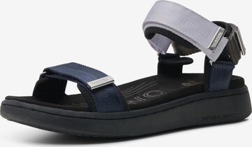 WODEN Sandals 'Line' in Black: front