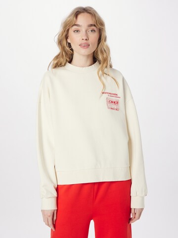 SCOTCH & SODA Sweatshirt in Beige: Vorderseite