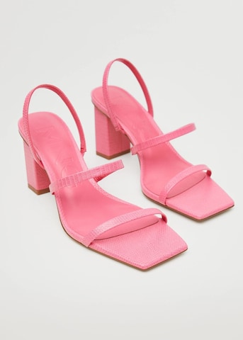 MANGO Remsandal 'Trini' i rosa