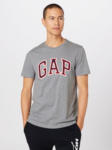 GAP Regular Fit T-Shirt 'BAS' in Grau: predná strana